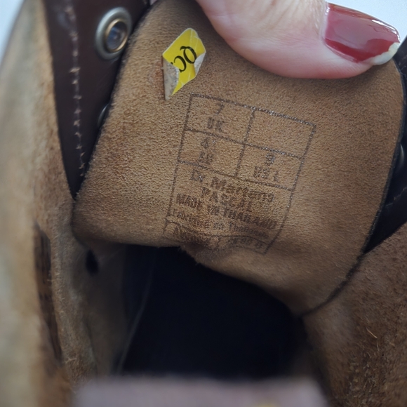 Doc Martens 1460 Pascal Boots Chocolate Brown Combat Moto Boots Chunky Sole Sz 9 - Picture 8 of 12